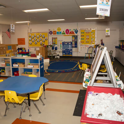 A view of the classrooms used for our 3K and 4K programs